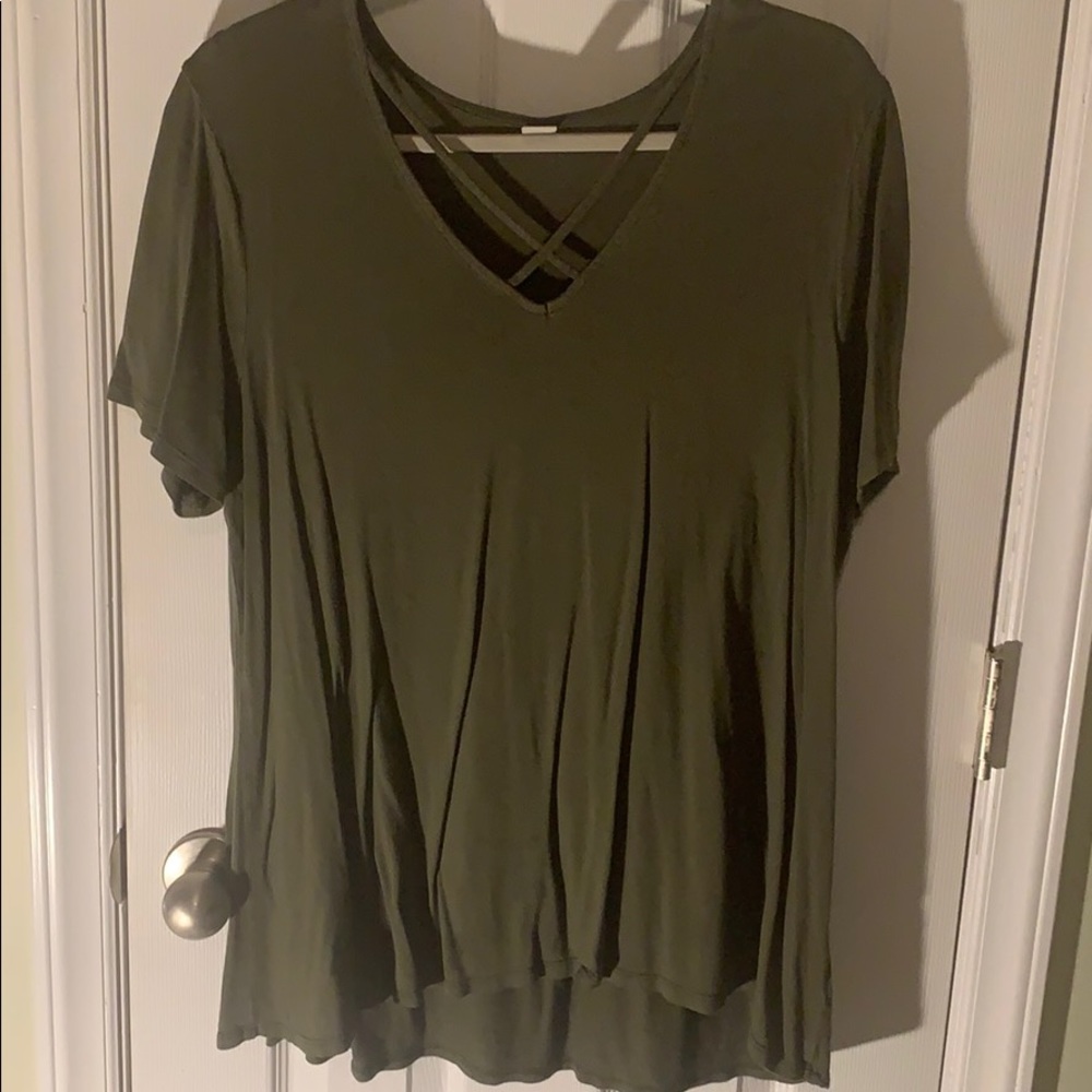 Army green shirt